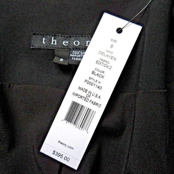 NWT Theory Delaven in Black Edition Wool Open Front Blazer Jacket 8 - Picture 3 of 5